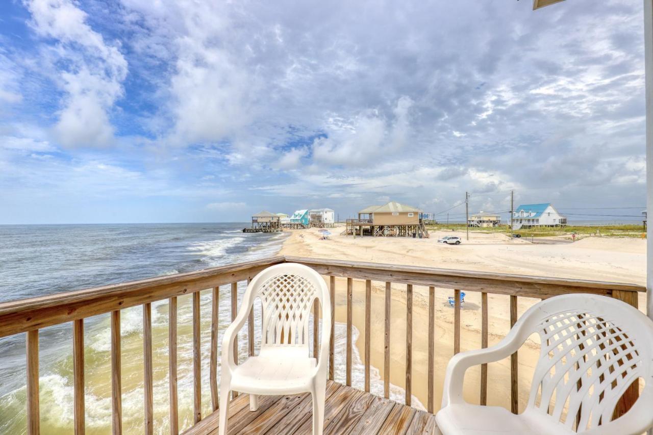 Villa Delphinus - Beachfront! And Pet Friendly! Feel The Ocean Breezed And Hear The Waves Lapping Right At Your Doorstep! Home Dauphin Island Extérieur photo