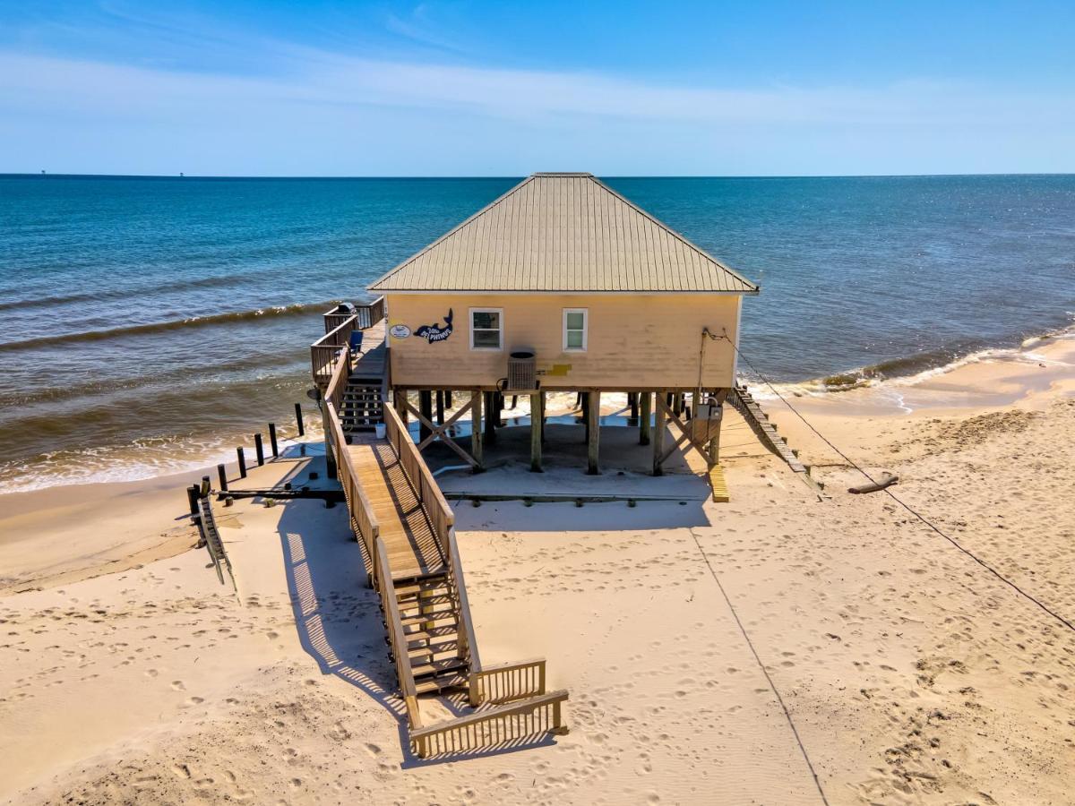 Villa Delphinus - Beachfront! And Pet Friendly! Feel The Ocean Breezed And Hear The Waves Lapping Right At Your Doorstep! Home Dauphin Island Extérieur photo